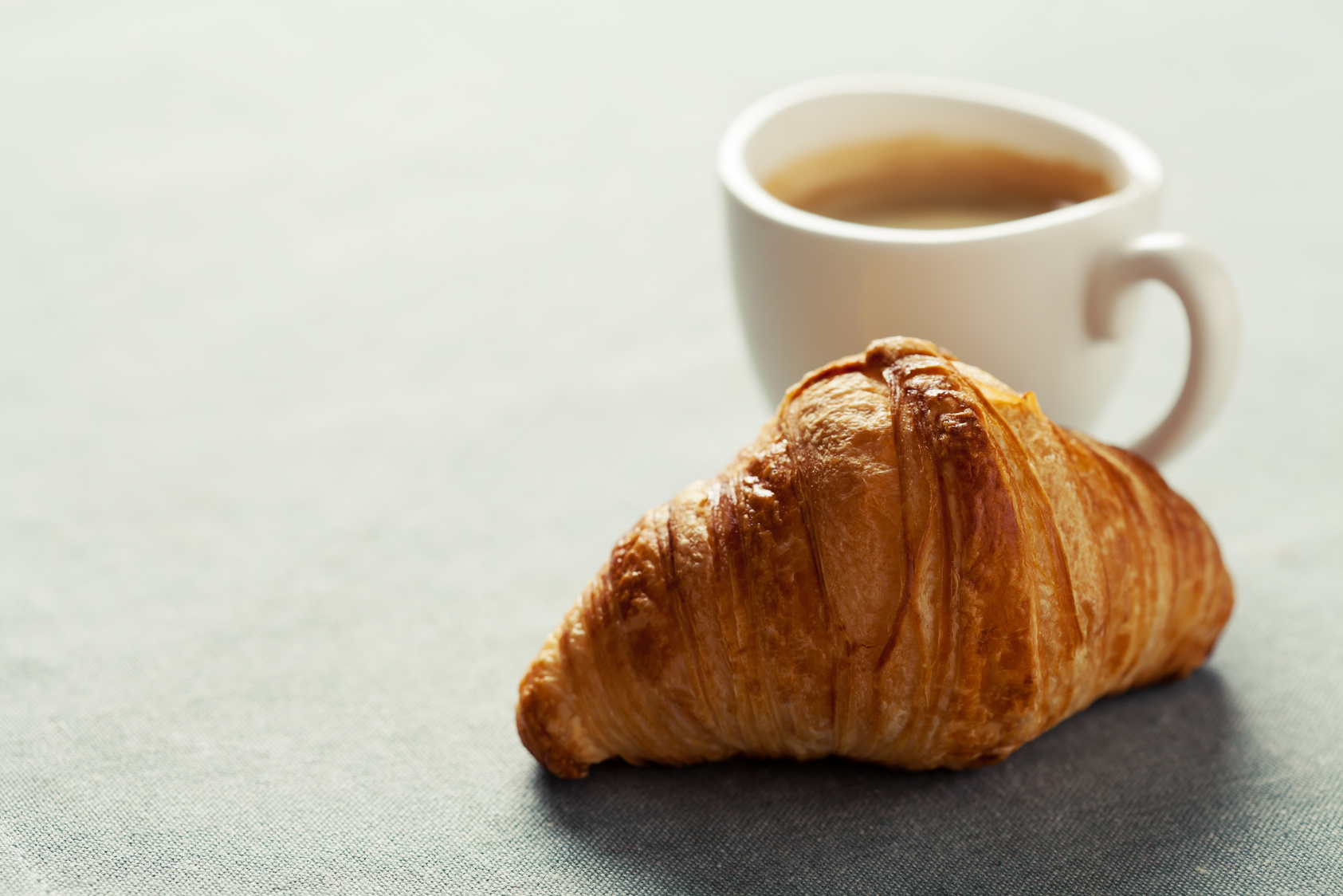 Coffee and croissant